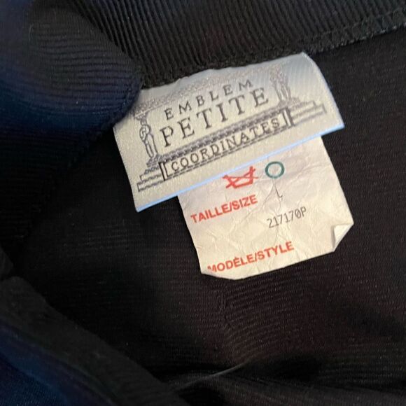 Vintage 90s ribbed midi black skirt with slit - Picture 10 of 10